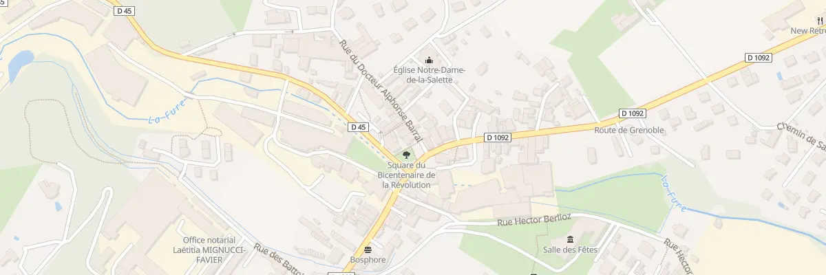 Plan du 3 Rue Docteur Alphonse Barral à Tullins