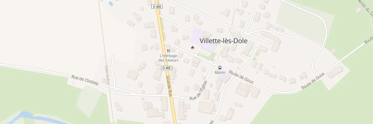 Plan du 3 Rte de Goux à Villette-lès-Dole