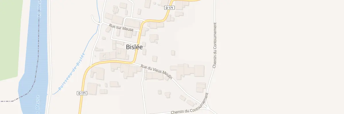 Plan du 15 Rue du Vieux Moulin à Bislée