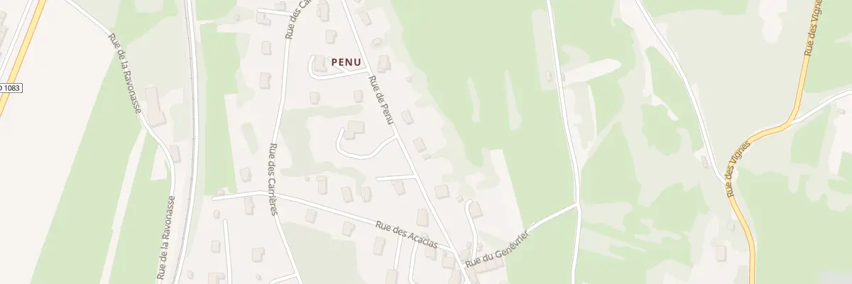 Plan du 292 Rue de Penu à Cesancey