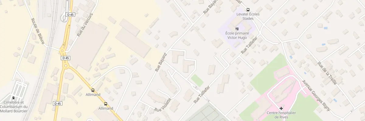 Plan du 5163A Le Levatel à Rives