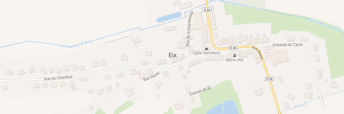 Plan du 7 Rue Haute à Eix