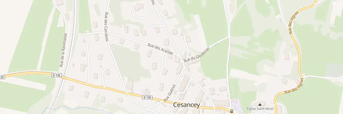 Plan du 5 Rue des Acacias à Cesancey