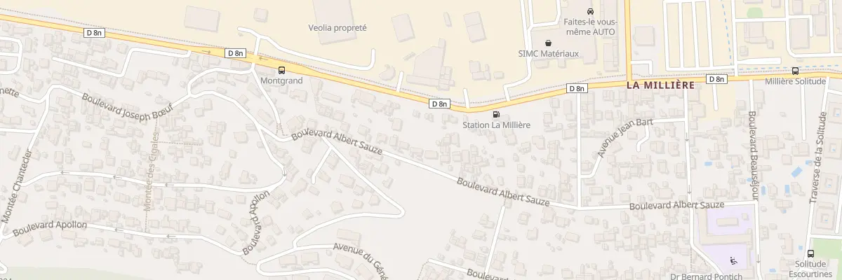 Plan du 60 Bd de la Milliere à Marseille 11e Arrondissement