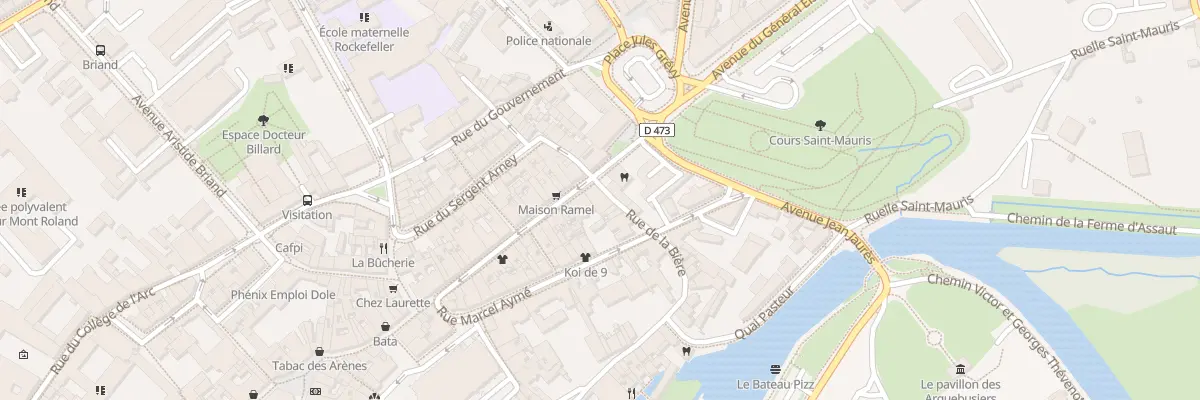 Plan du 14 Rue de la Bière à Dole