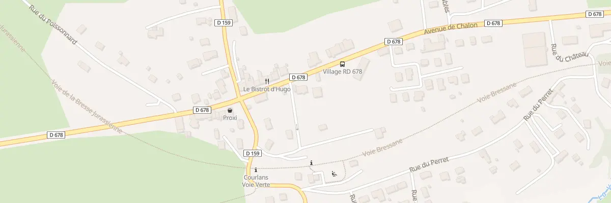 Plan du 967 Av de Chalon à Courlans