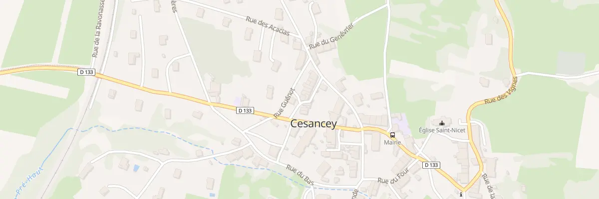 Plan du 71 Rue Guenot à Cesancey
