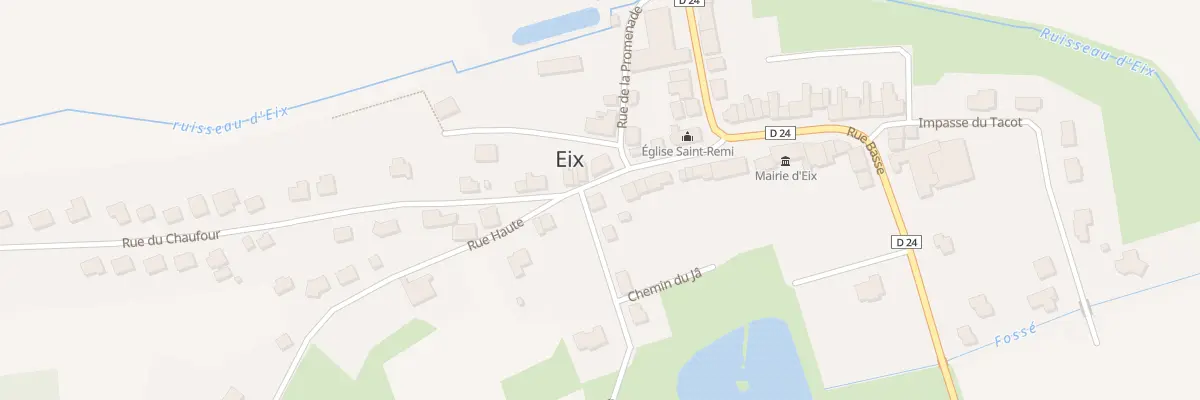 Plan du 14 Rue Haute à Eix