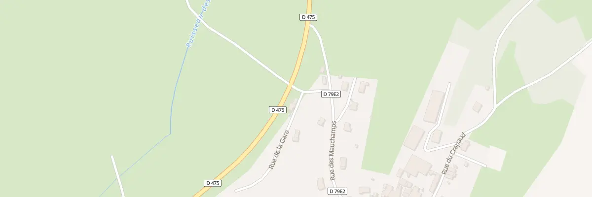 Plan du 2 Rue de la Gare à Menotey
