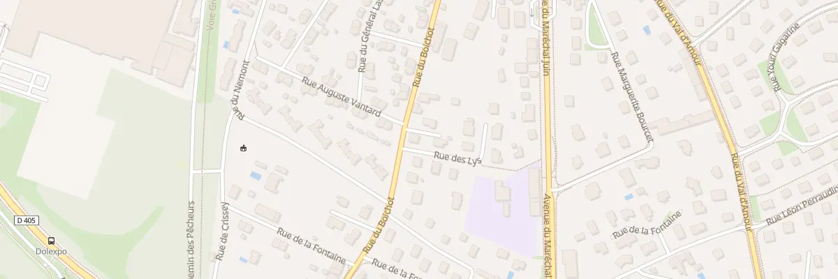 Plan du 2 Rue des Lys à Dole