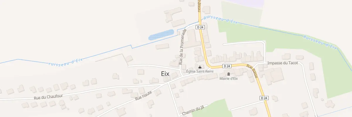 Plan du 1 Rue de la Promenade à Eix