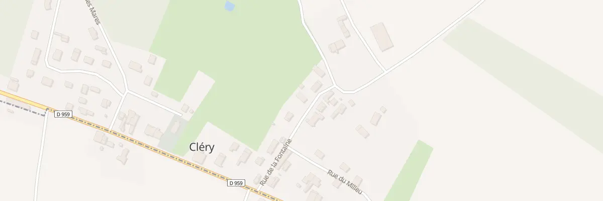 Plan du 13 Rue de la Fontaine à Cléry