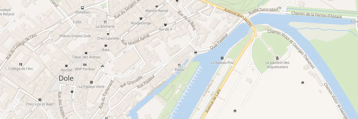 Plan du 21 Rue Pasteur à Dole
