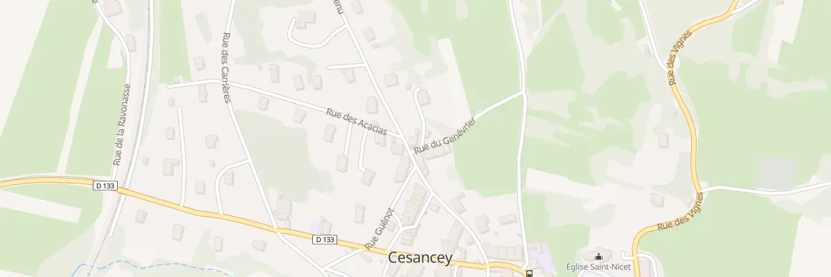 Plan du 3 Rue du Genevrier à Cesancey
