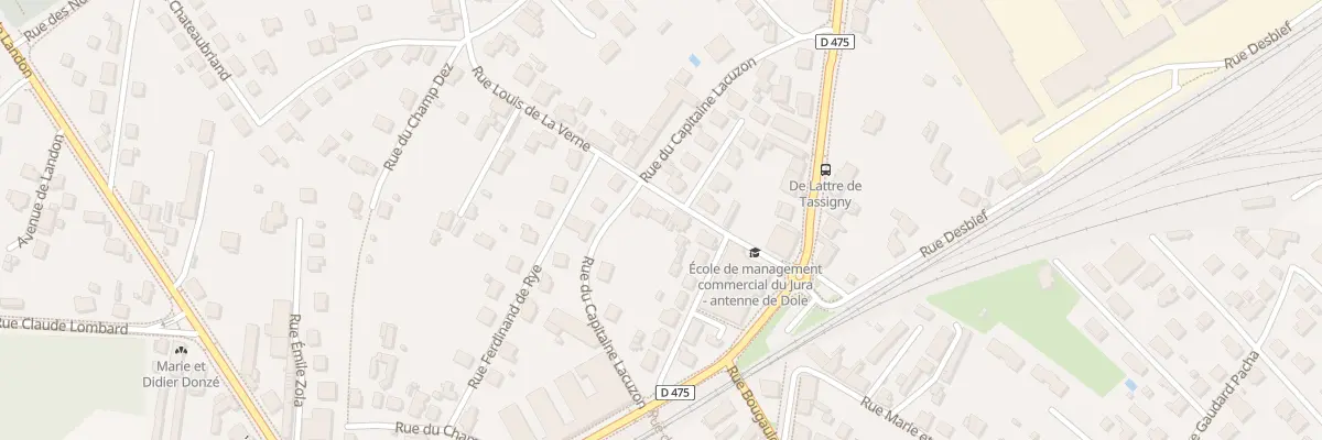 Plan du 6 Rue Louis de la Verne à Dole