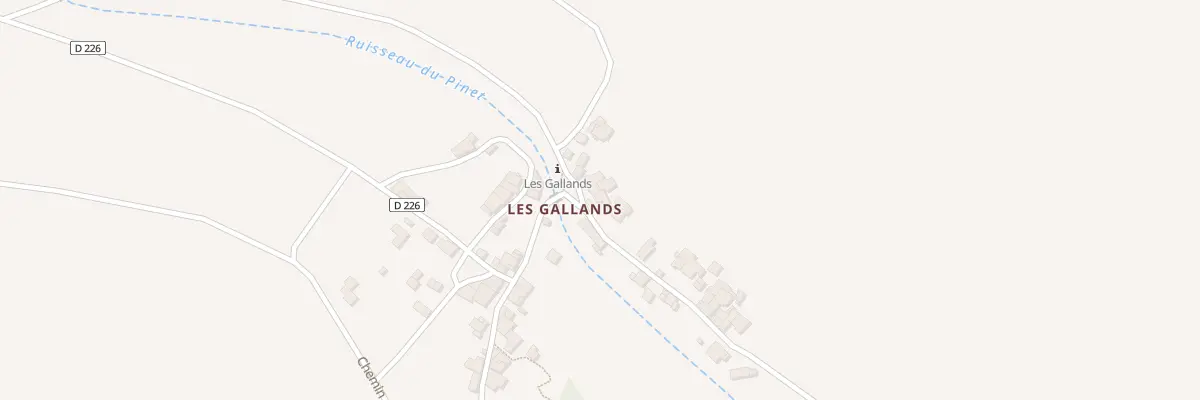 Plan du 155 Che du Ruisseau à Menglon