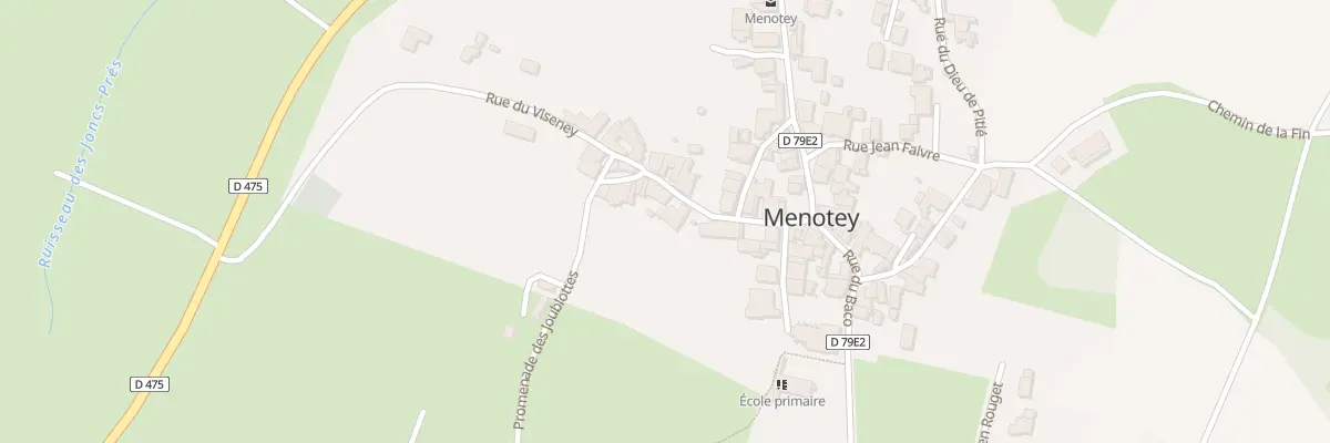 Plan du 5 Rue des Bourguerins à Menotey
