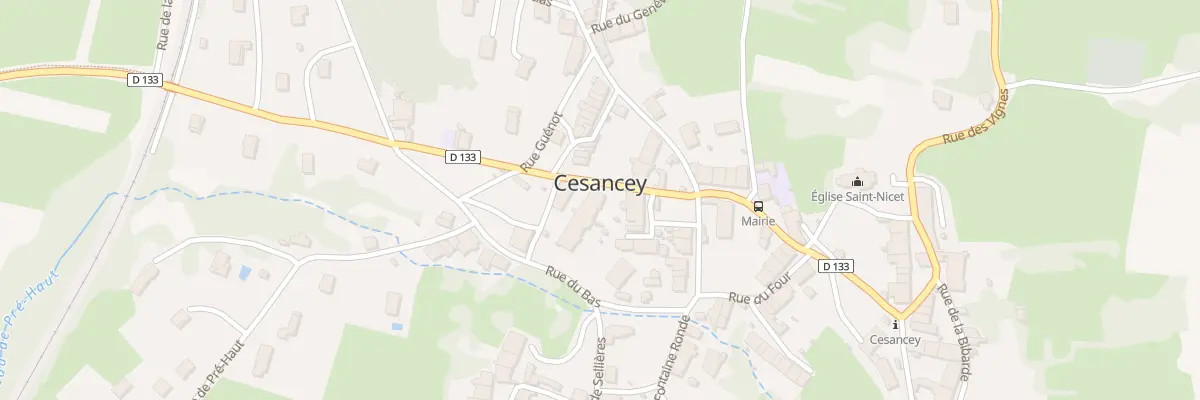 Plan du 83 Rue de la Papillarde à Cesancey