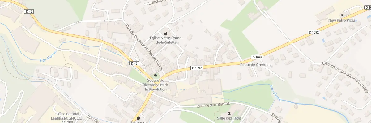 Plan du 21 Rte de Grenoble à Tullins