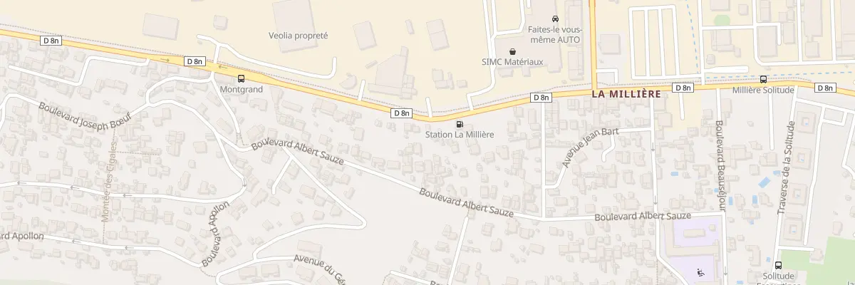 Plan du 74 Bd de la Milliere à Marseille 11e Arrondissement