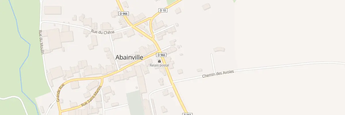 Plan du 27 Rte Route de Bar à Abainville