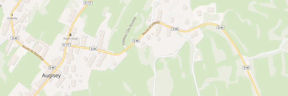 Plan du 24 Rte d’Orgelet à Augisey