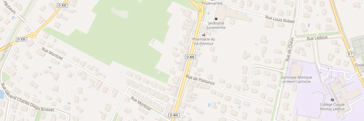 Plan du 345 Av Marechal Juin à Dole