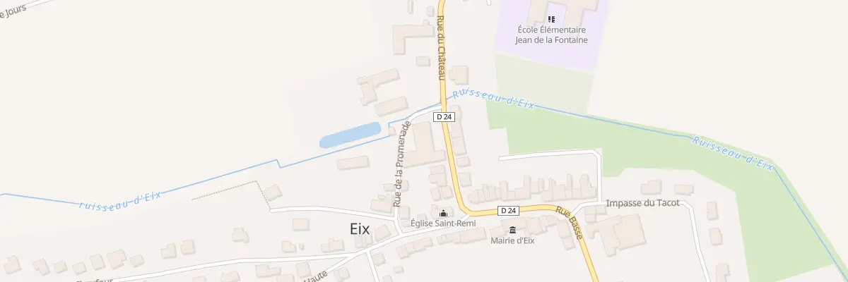 Plan du 8 Rue du Chateau à Eix