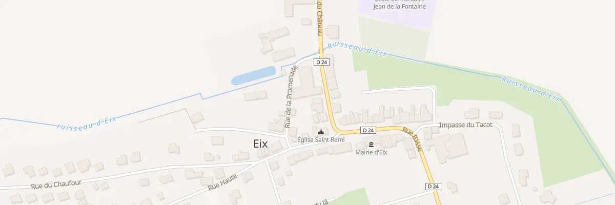 Plan du 6 Rue du Chateau à Eix