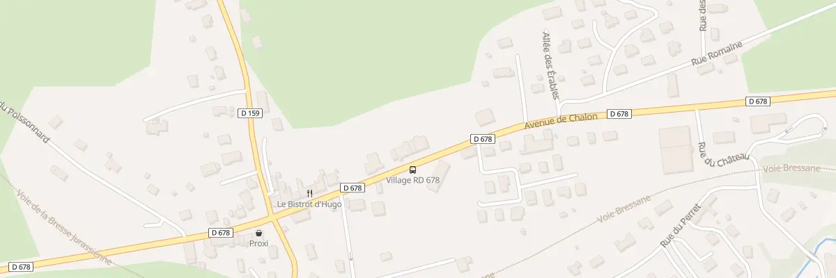 Plan du 900 Av de Chalon à Courlans
