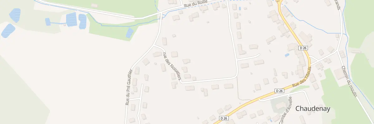 Plan du 3 Rue des Noisetiers à Chaudenay