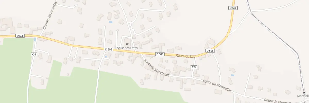 Plan du 1281 Rte du Lac à Oyeu