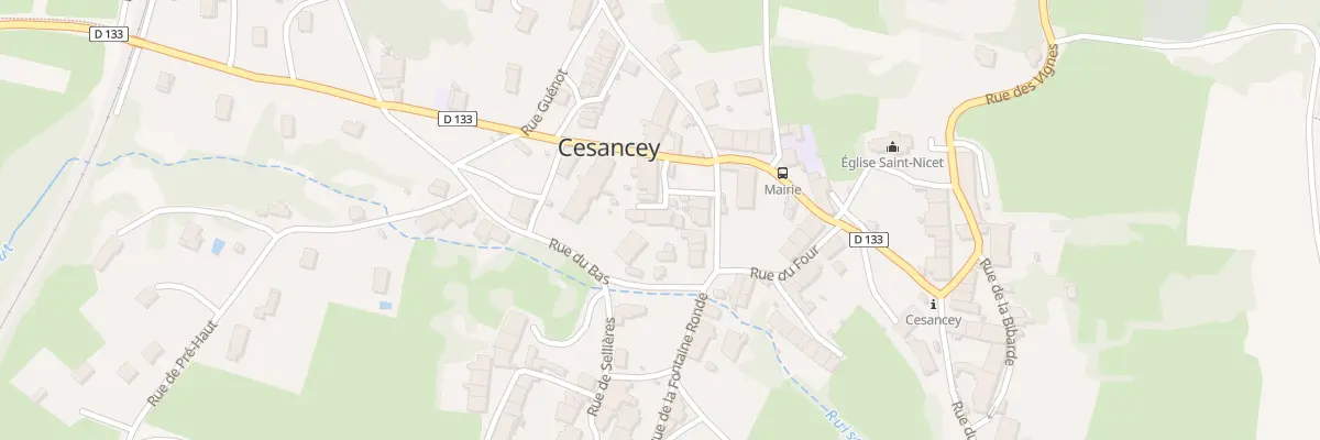 Plan du 43 Rue du Vieux Chemin à Cesancey