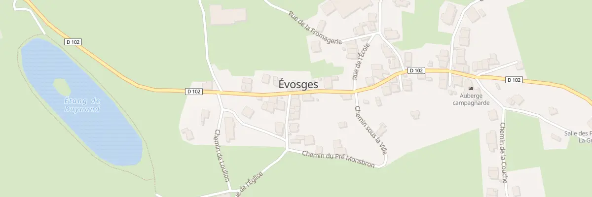 Plan du 5014 Le Village à Évosges