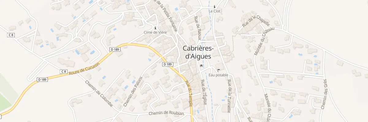 Plan du 6 Rue du pas de la Graine à Cabrières-d’Aigues