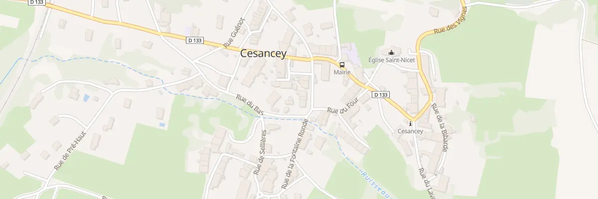 Plan du 60 Rue de l’Ancienne Fontaine à Cesancey