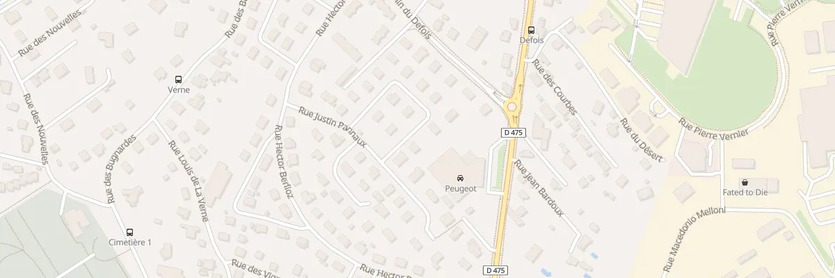 Plan du 23 Rue Justin Pannaux à Dole