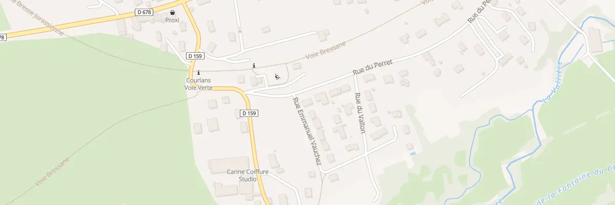 Plan du 94 Rue du Perret à Courlans