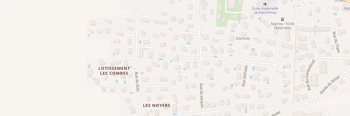 Plan du 250 Rue du Jacquin à Apprieu