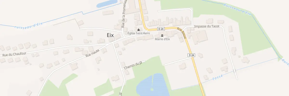 Plan du 6 Rue Haute à Eix