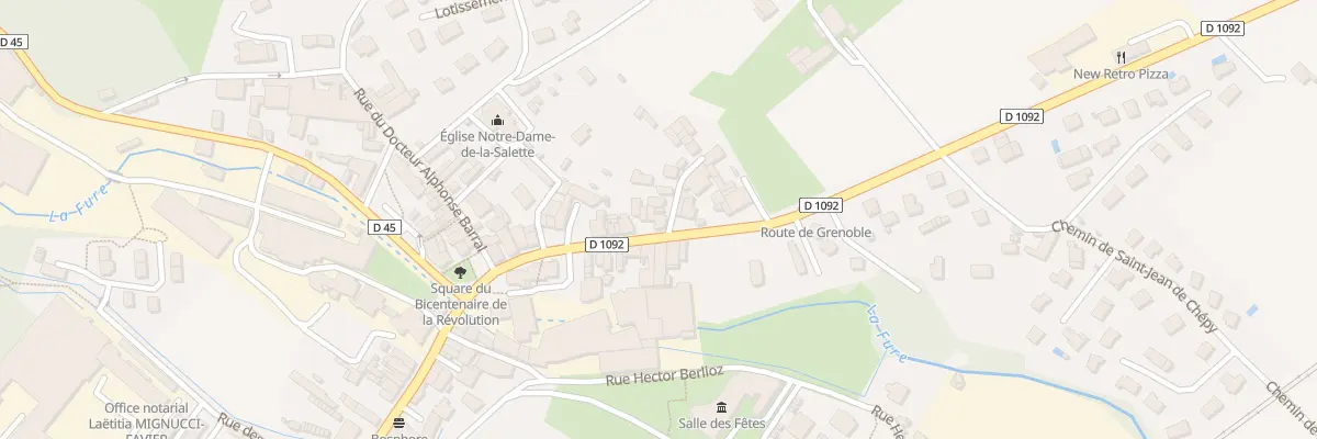 Plan du 35 Rte de Grenoble à Tullins