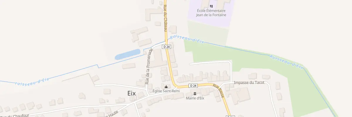 Plan du 3 Rue du Chateau à Eix