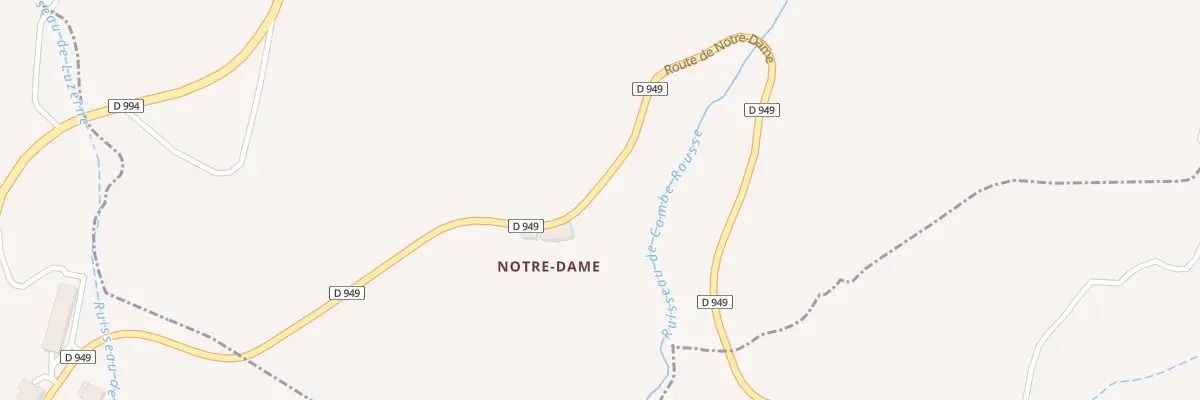 Plan du 5021 Notre Dame à Moydans