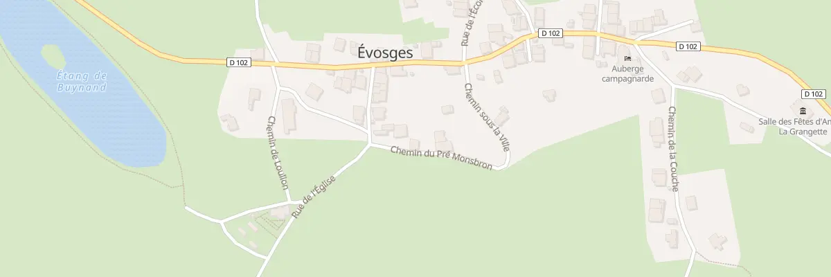 Plan du 5012 Le Village à Évosges