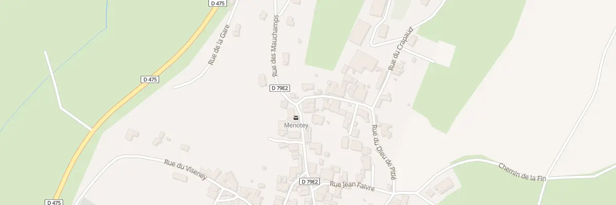 Plan du 4 Pl de la Fontaine à Menotey
