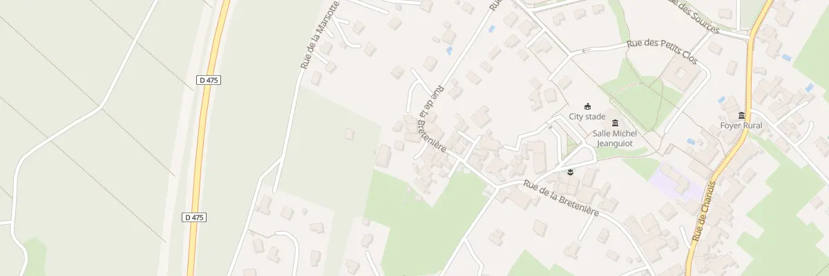 Plan du 55 Rue de la Bretenière à Authume