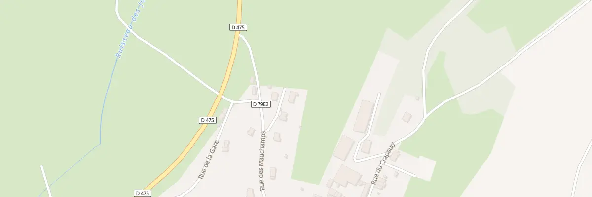 Plan du 4 Ptr Petite Rue des Courcelles à Menotey
