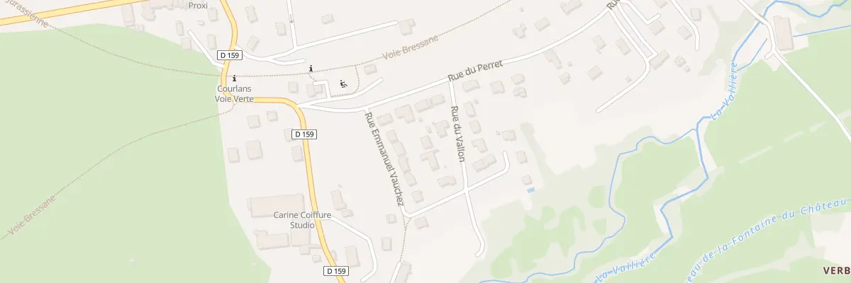 Plan du 4 Rue du Vallon à Courlans
