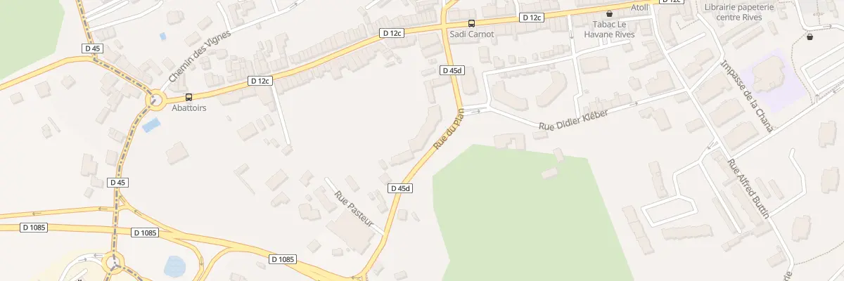 Plan du 98 Rue du Plan à Rives