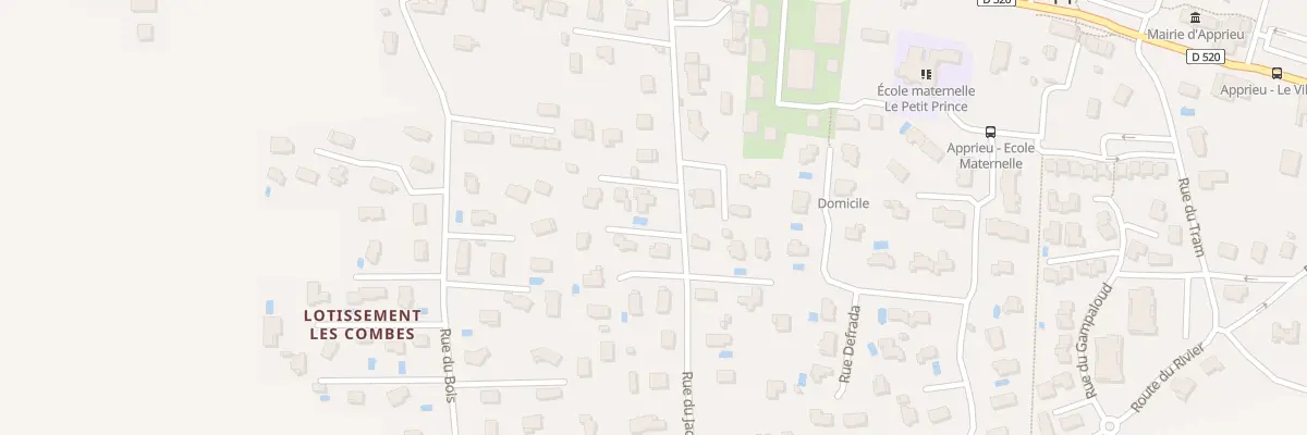 Plan du 150 Rue du Jacquin à Apprieu
